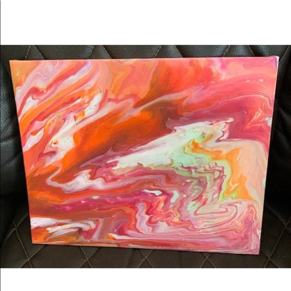 one of a kind abstract painting - Picture 3 of 4
